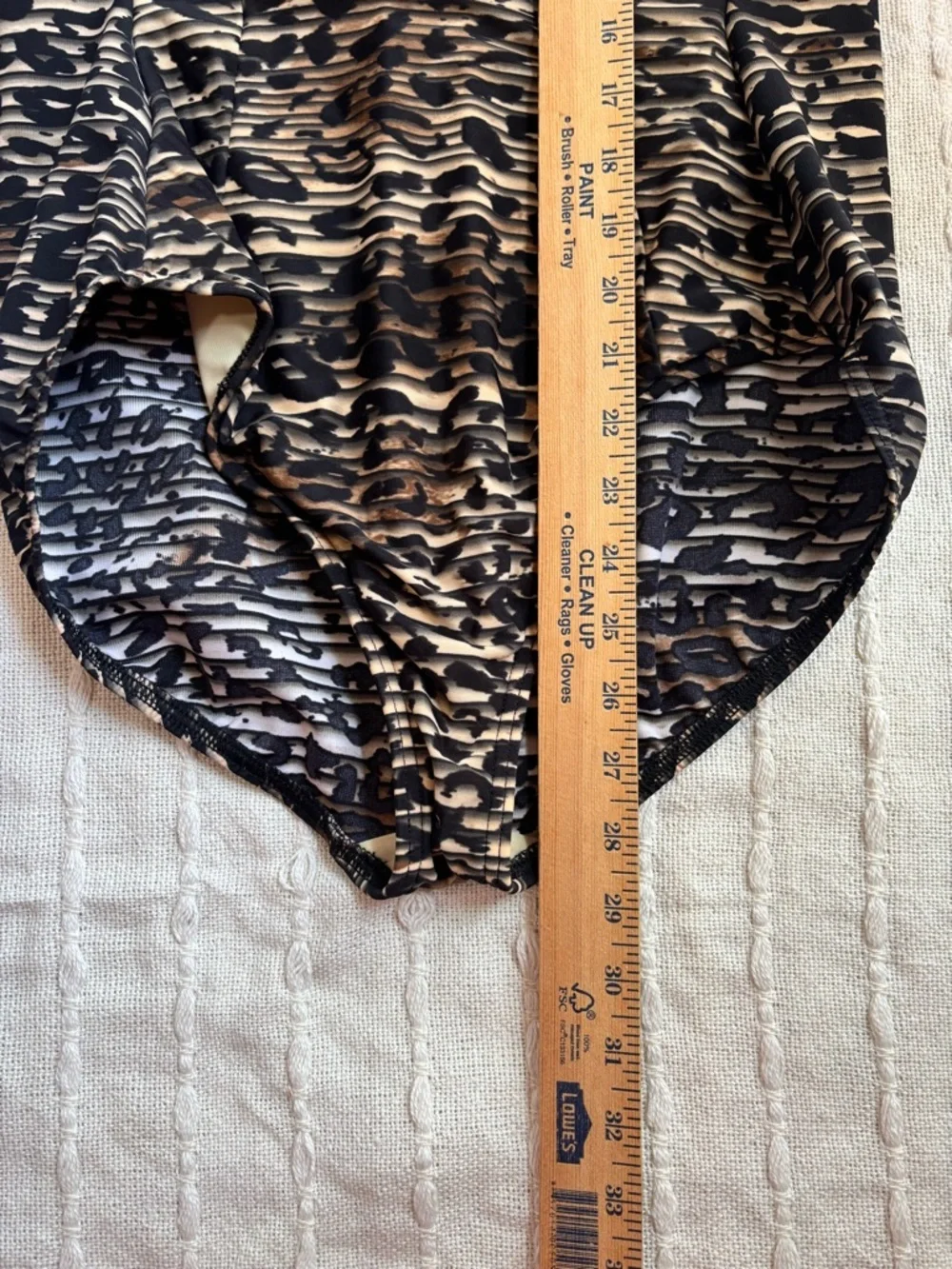 Miraclesuit Animal Print One-Piece Swimsuit in Black and Cream